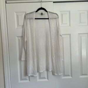 Divided White Cardigan, Size Medium